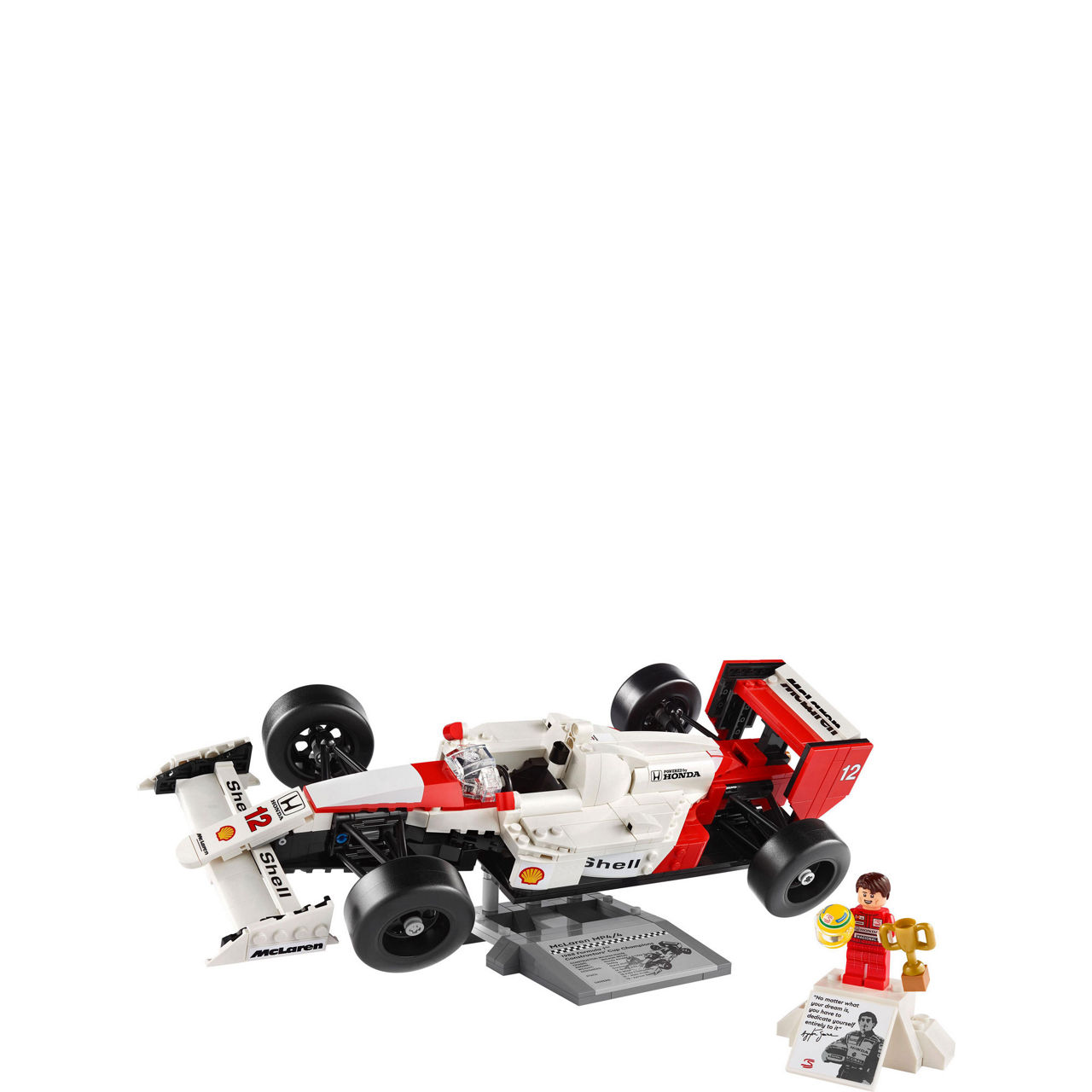 Icons McLaren MP4-4 and Ayrton Senna