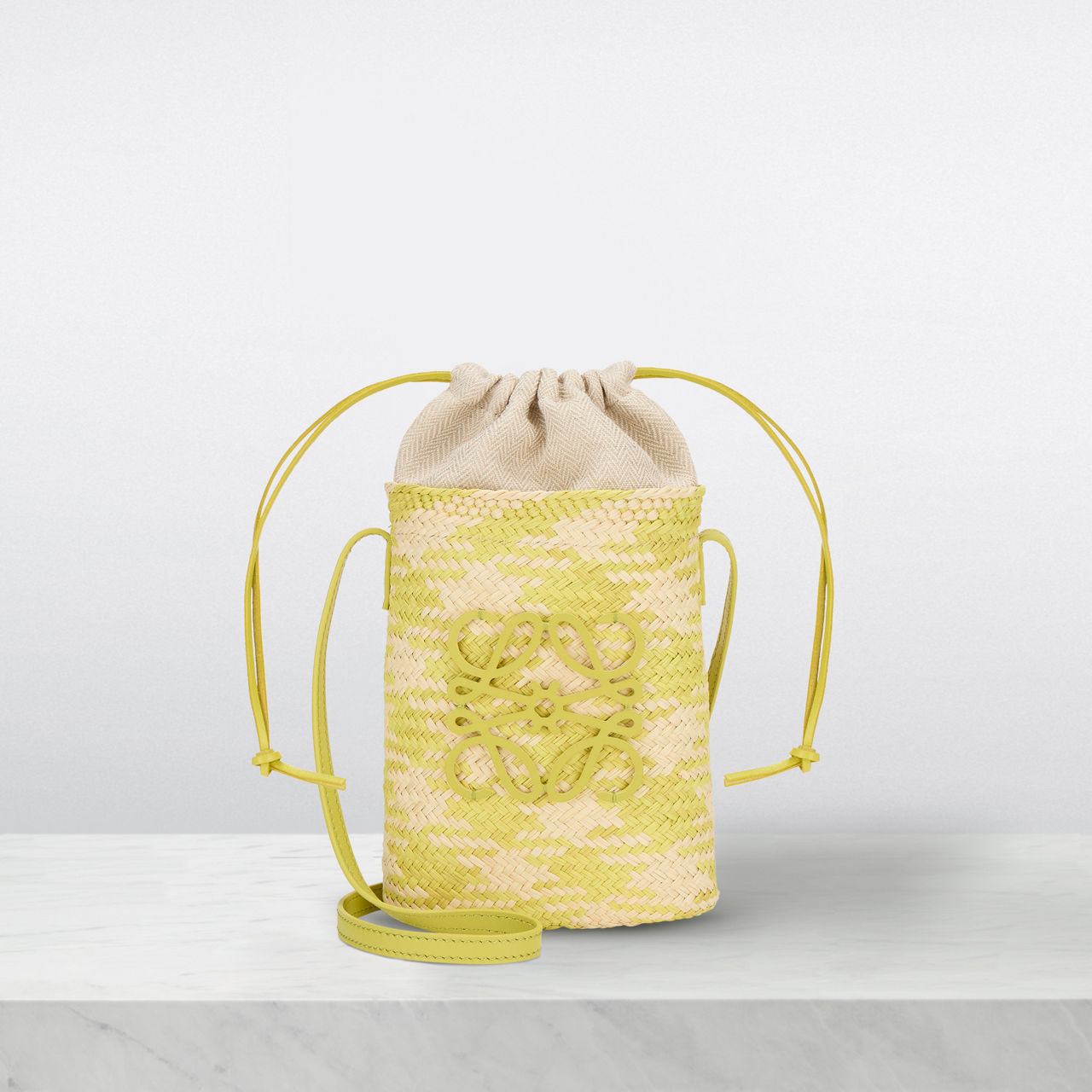 LOEWE Anagram Check Square Pocket Bag