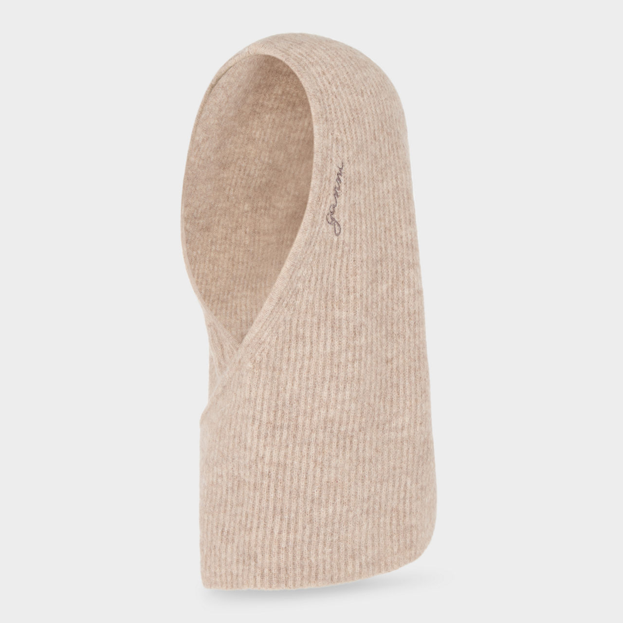 Logo Ribbed Balaclava Hat Logo Ribbed Balaclava Hat