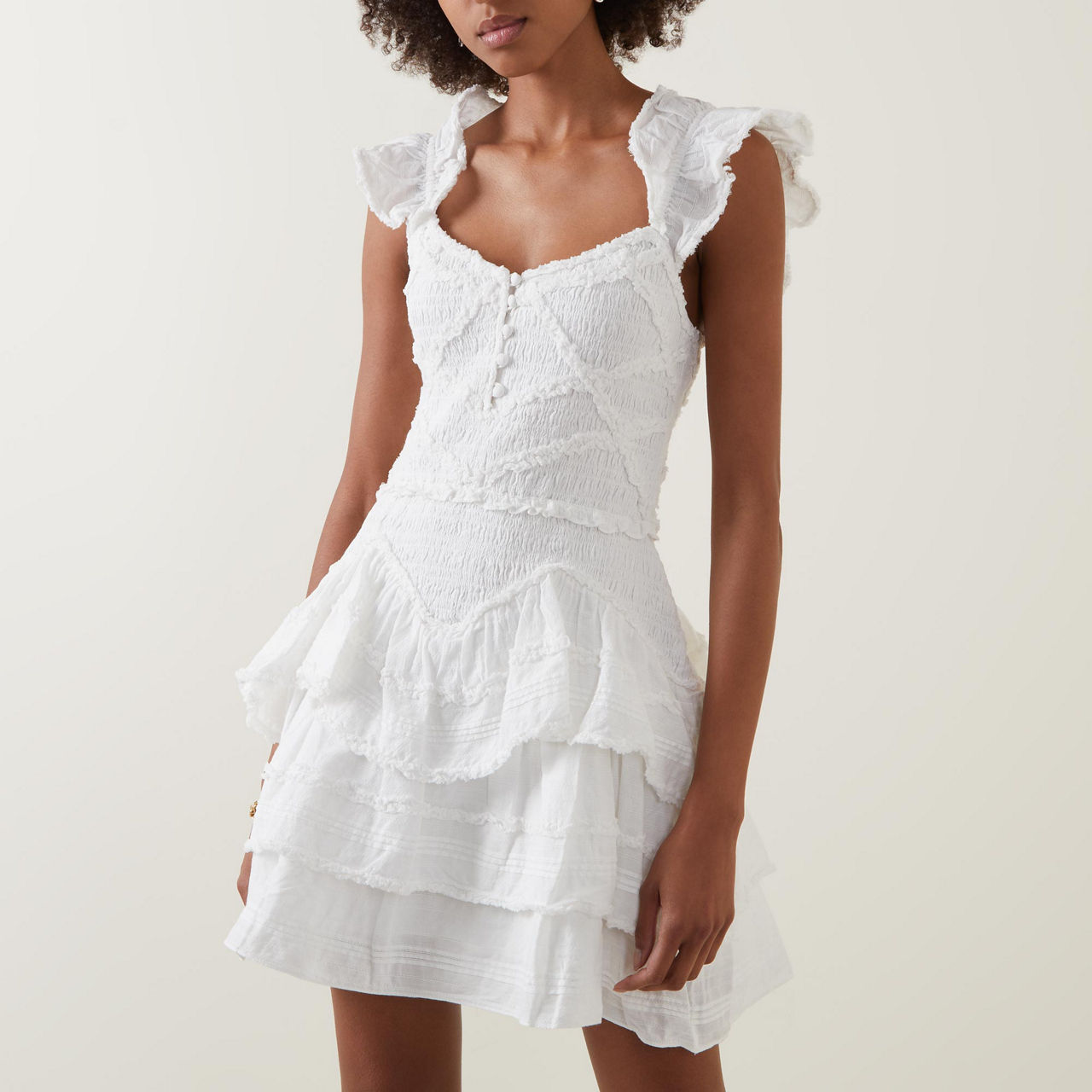 Thomas Ruffles LOVESHACKFANCY Marsinia Ruffle Mini Dress