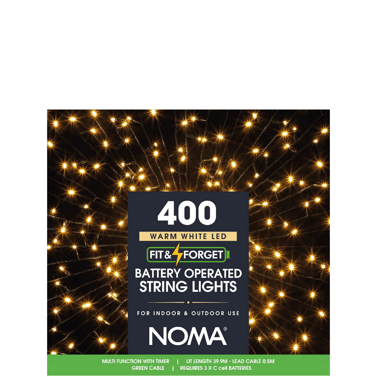 400 Warm White Multifunction String Lights