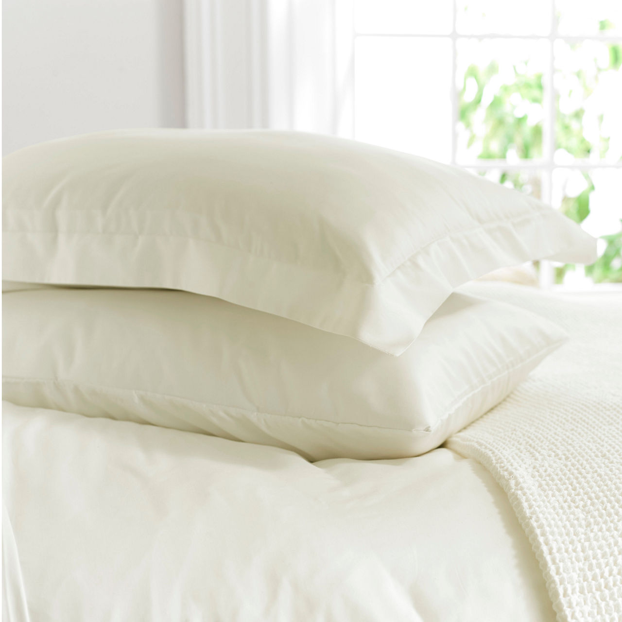 400 Thread Count Oxford Pillowcase Ecru