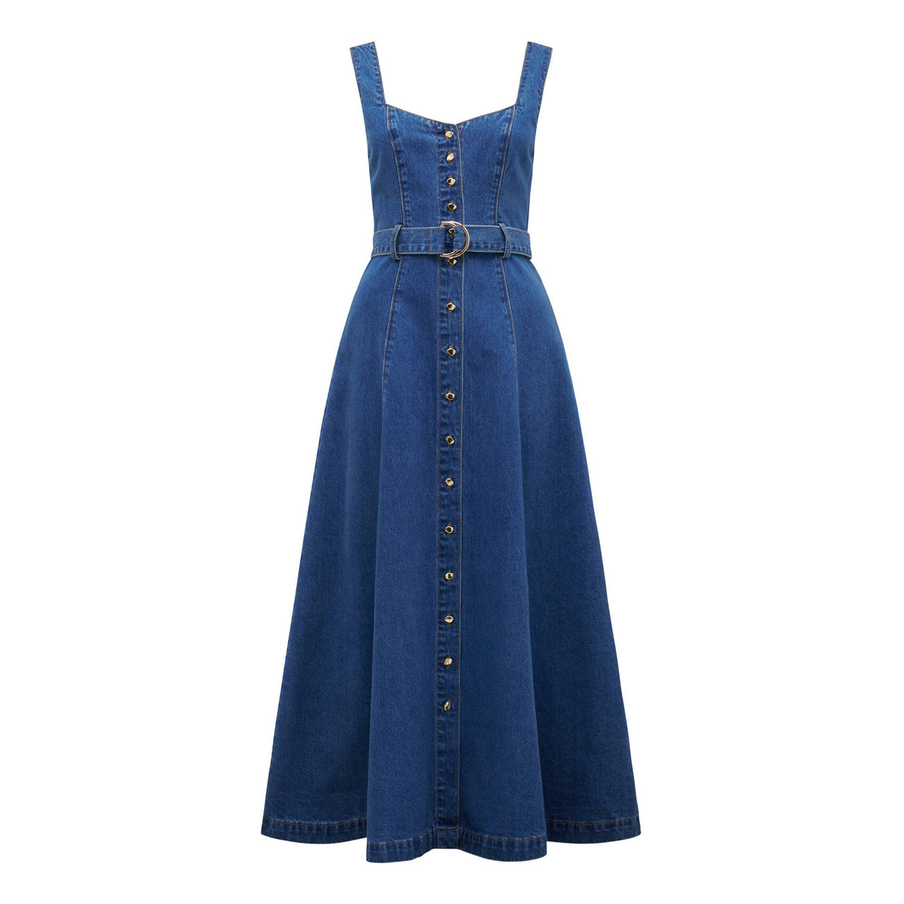 maja denim dress FOREVER NEW Maja Button-Through Denim Dress