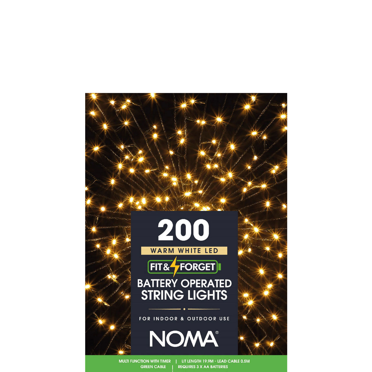 200 Warm White Multifunction String Lights