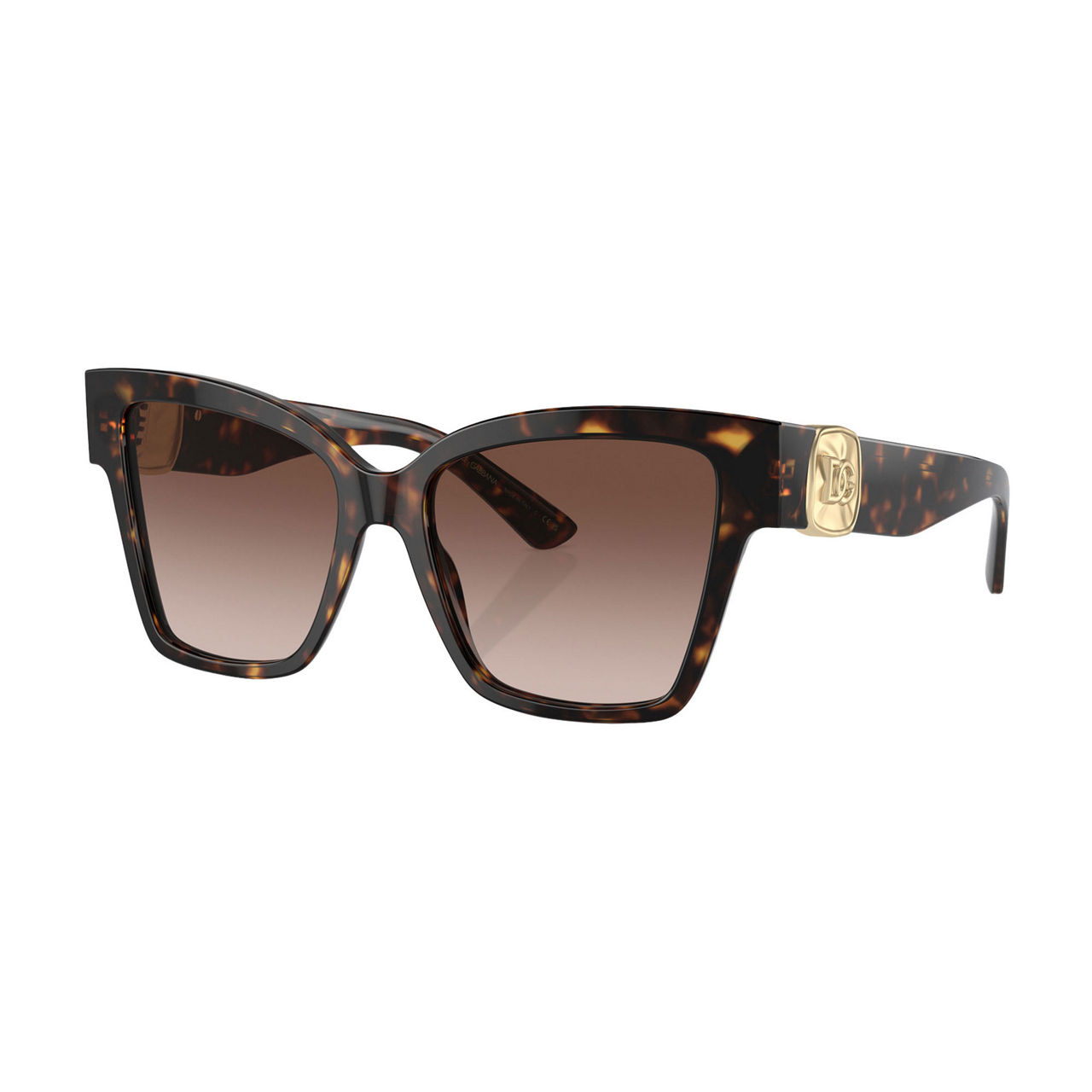 DOLCE & GABBANA スクエアフレムサンクラス 0DG4384 321773 Dolce&Gabbana DG4384 L (53 - 20) with Grey lenses and Black