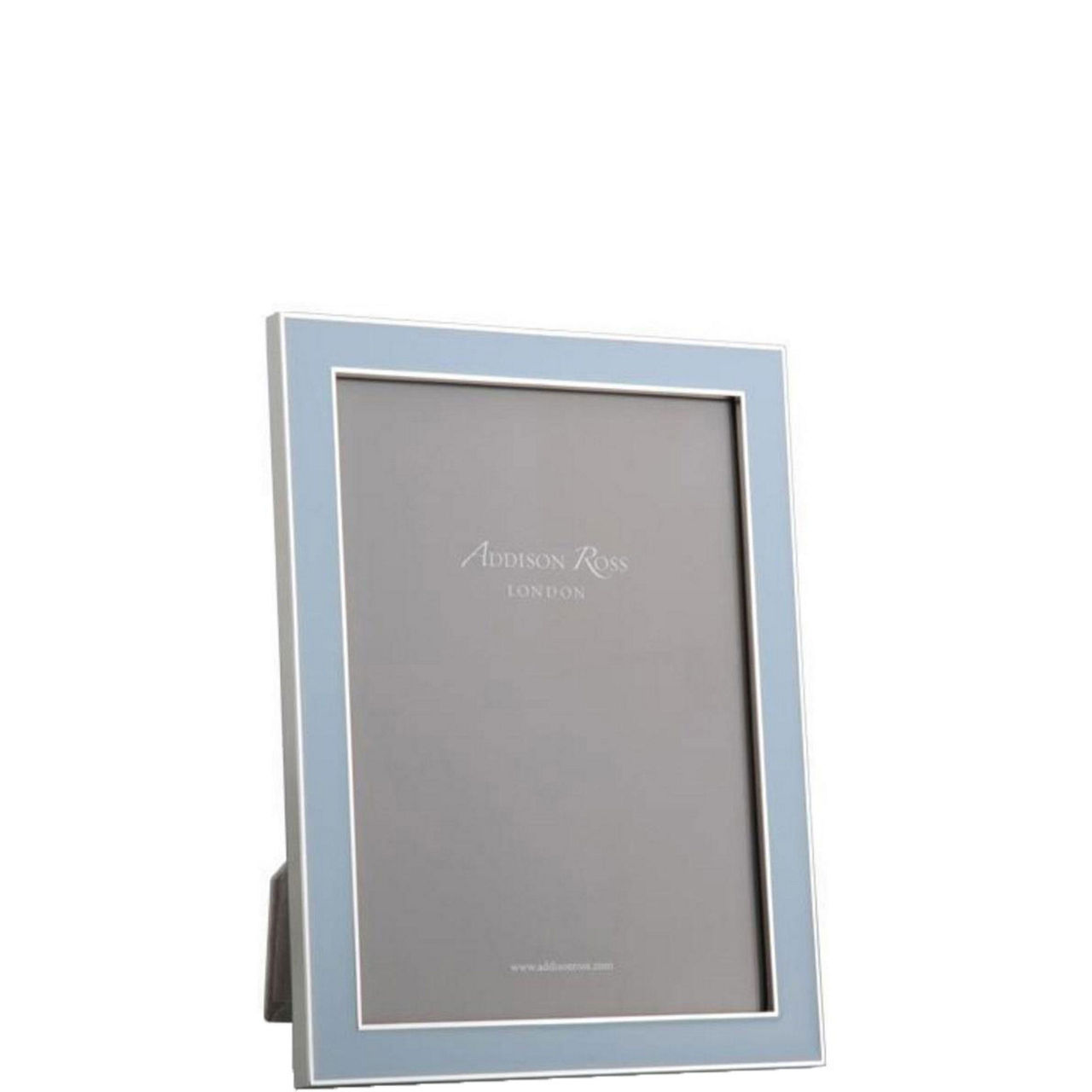 Powder Blue Enamel & Silver Frame 8x10