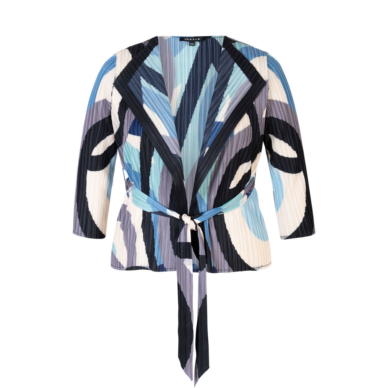 Printed Plissé Printed Jacket