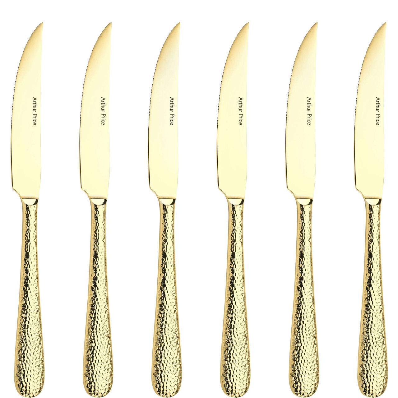 Champagne Avalon Set of 6 Steak Knives