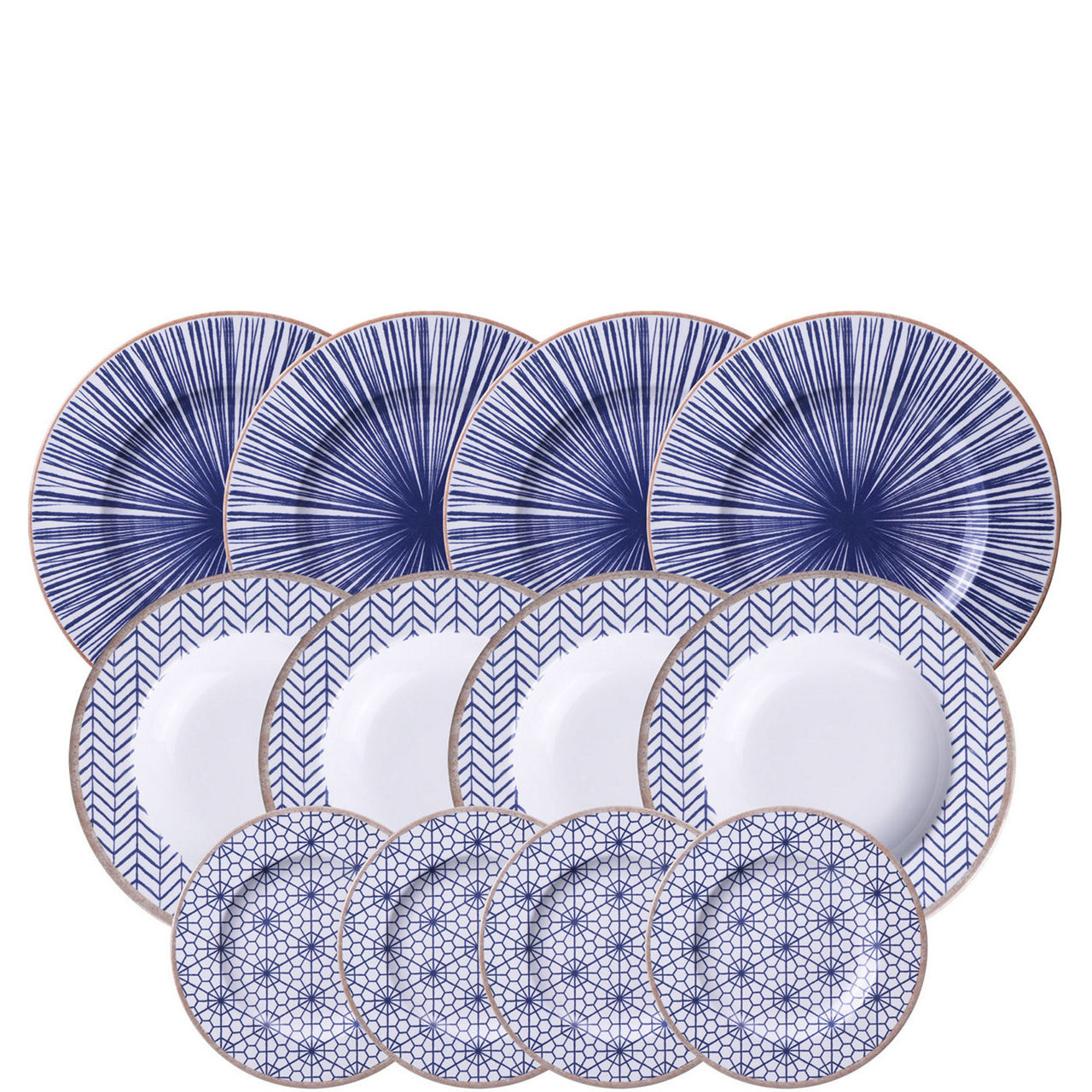 Abstratta 12-Piece Porcelain Dining Set