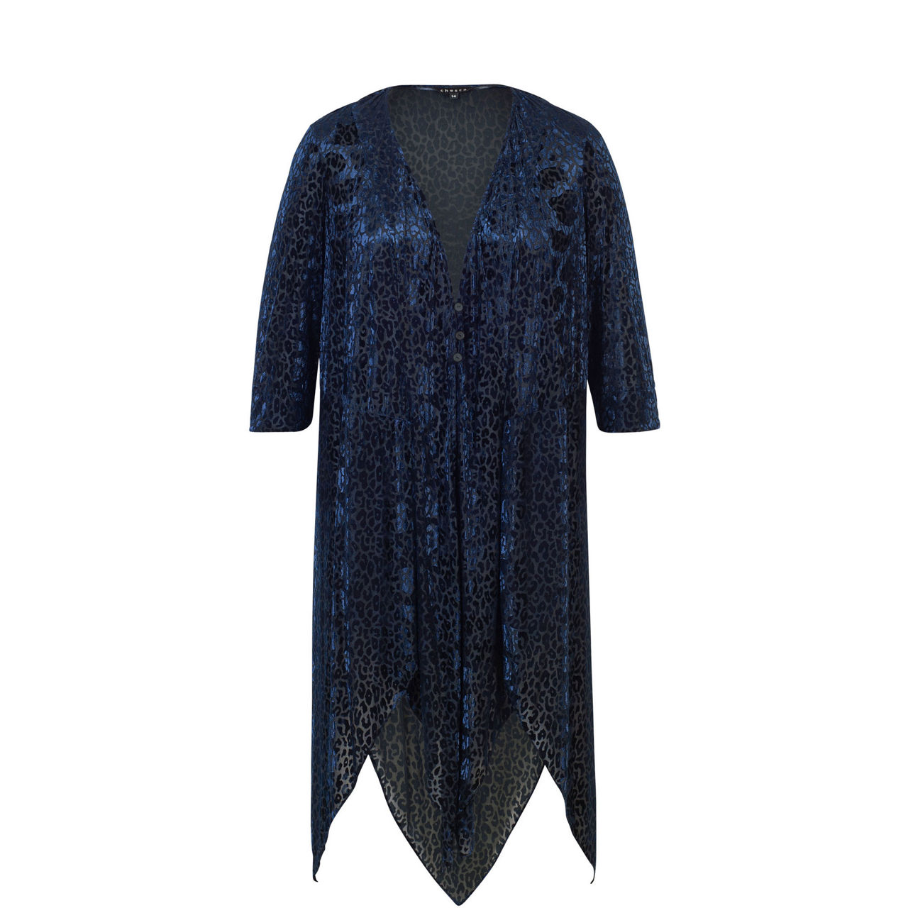 Ice Leopard Burnout Pixie Coat