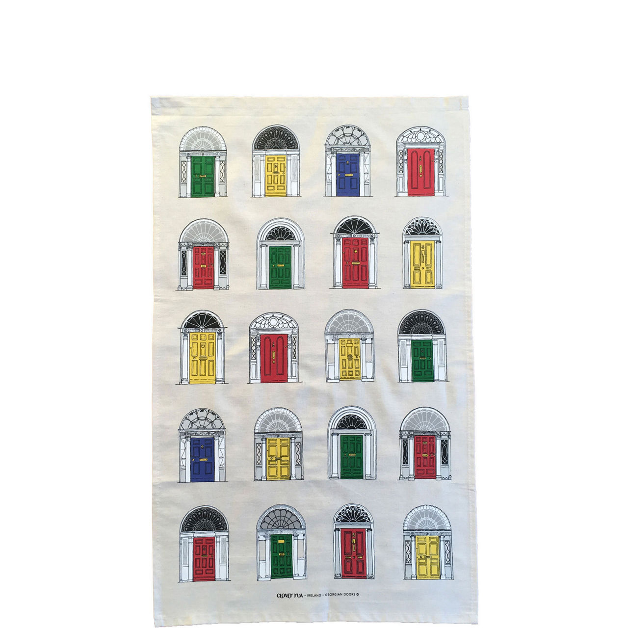 Irish Georgian Doors Tea Towel