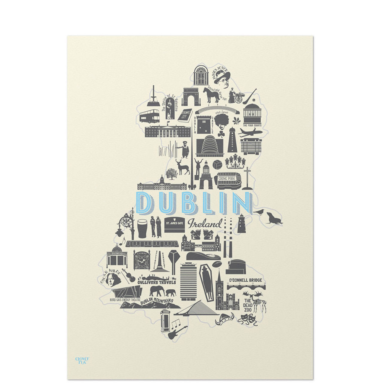 Dublin Icons A3 Print