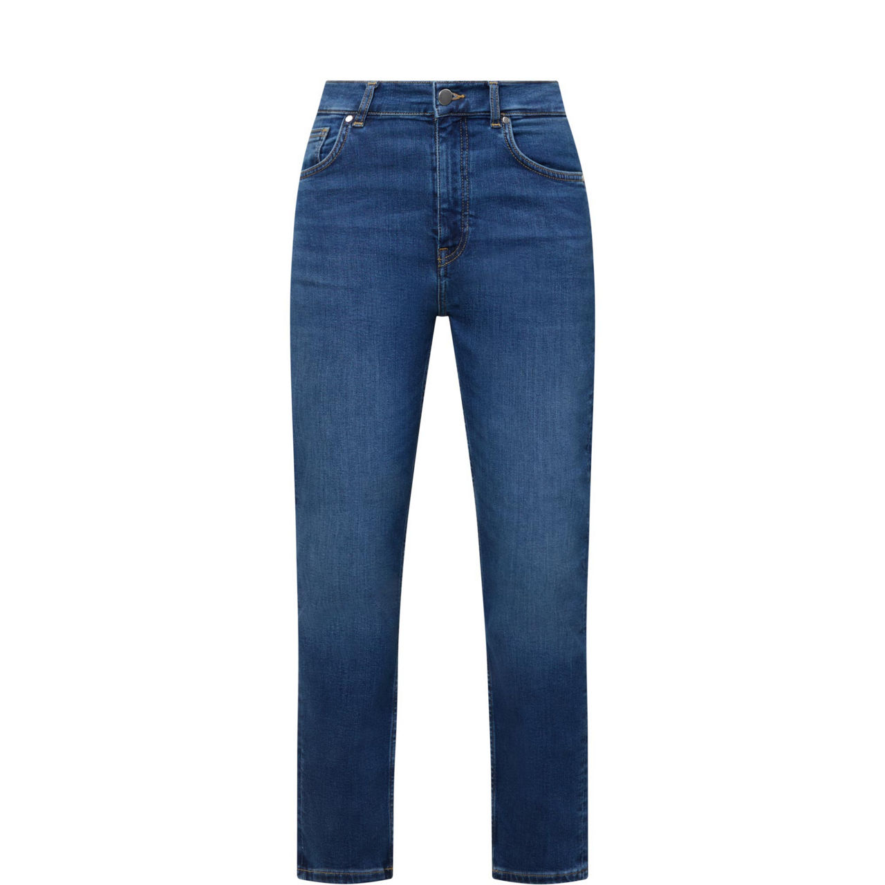 Slim-Leg Cropped Jeans