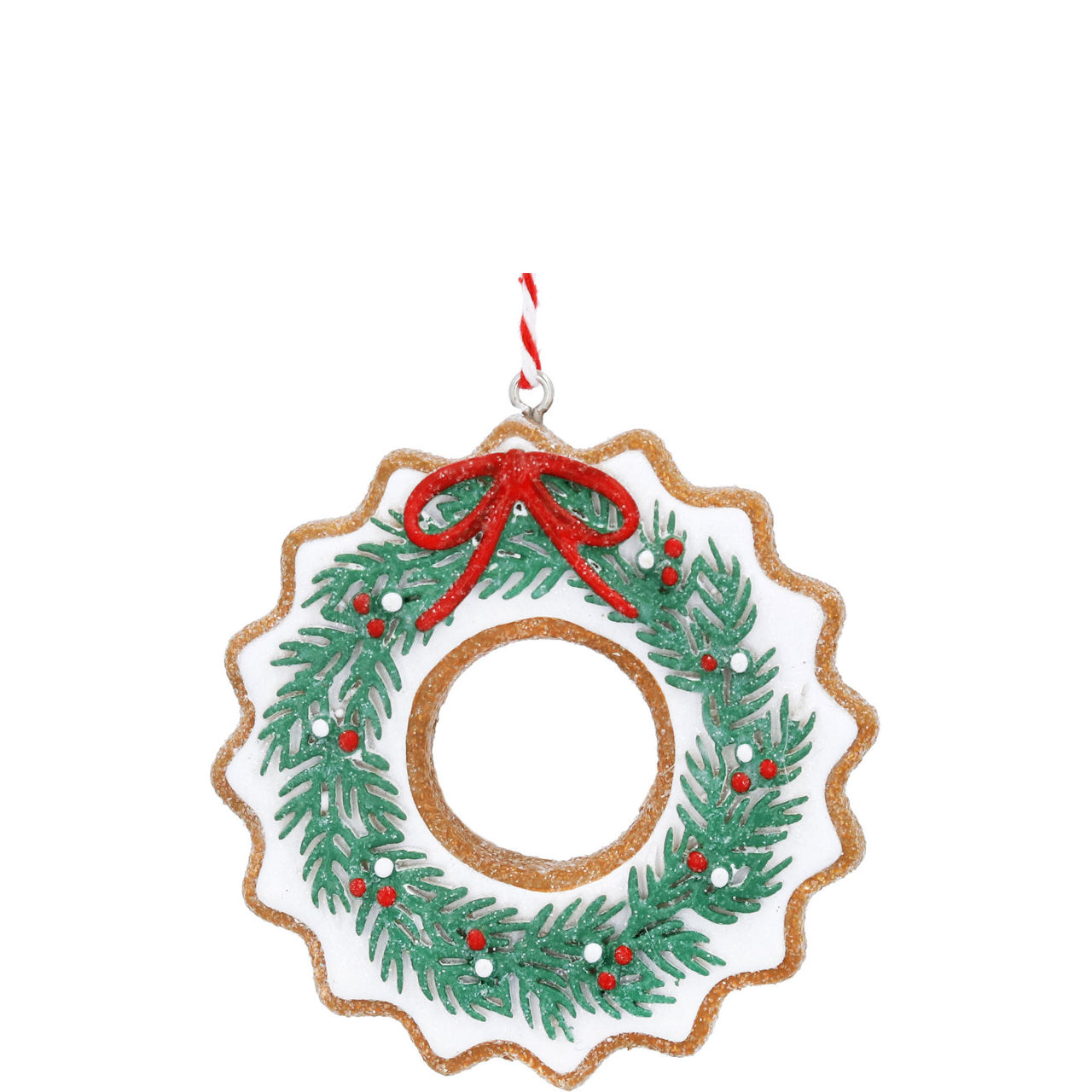 Gingerbread Wreath Tree Decoration