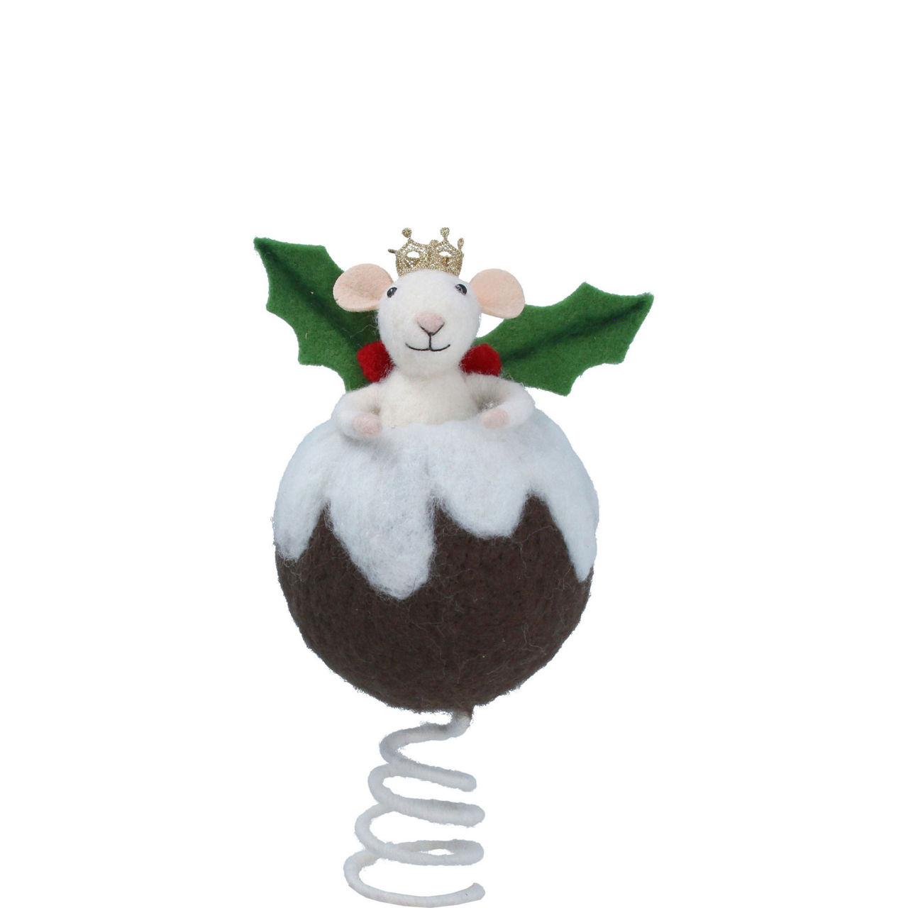Christmas Pudding Mouse Tree Topper