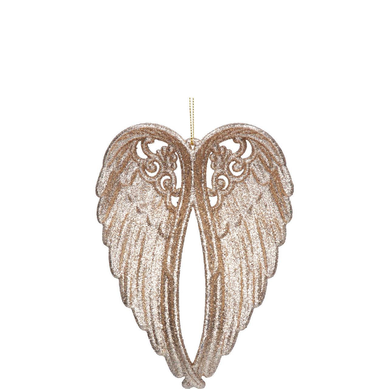 Glitter Embellished Wings Tree Decoration