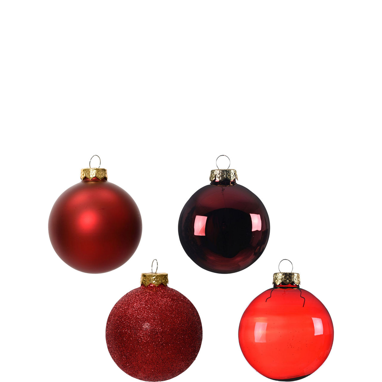 42-Piece Mixed Christmas Bauble Set