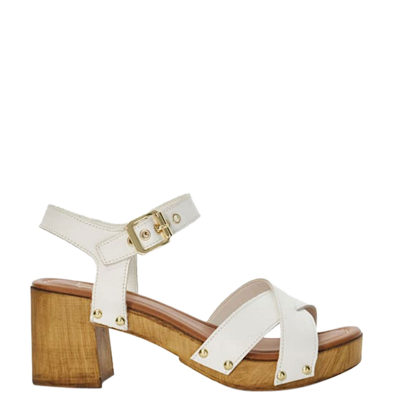 Judies Cross Strap Block Heels