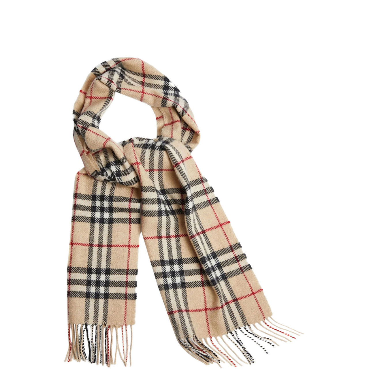 Check Lambswool Scarf