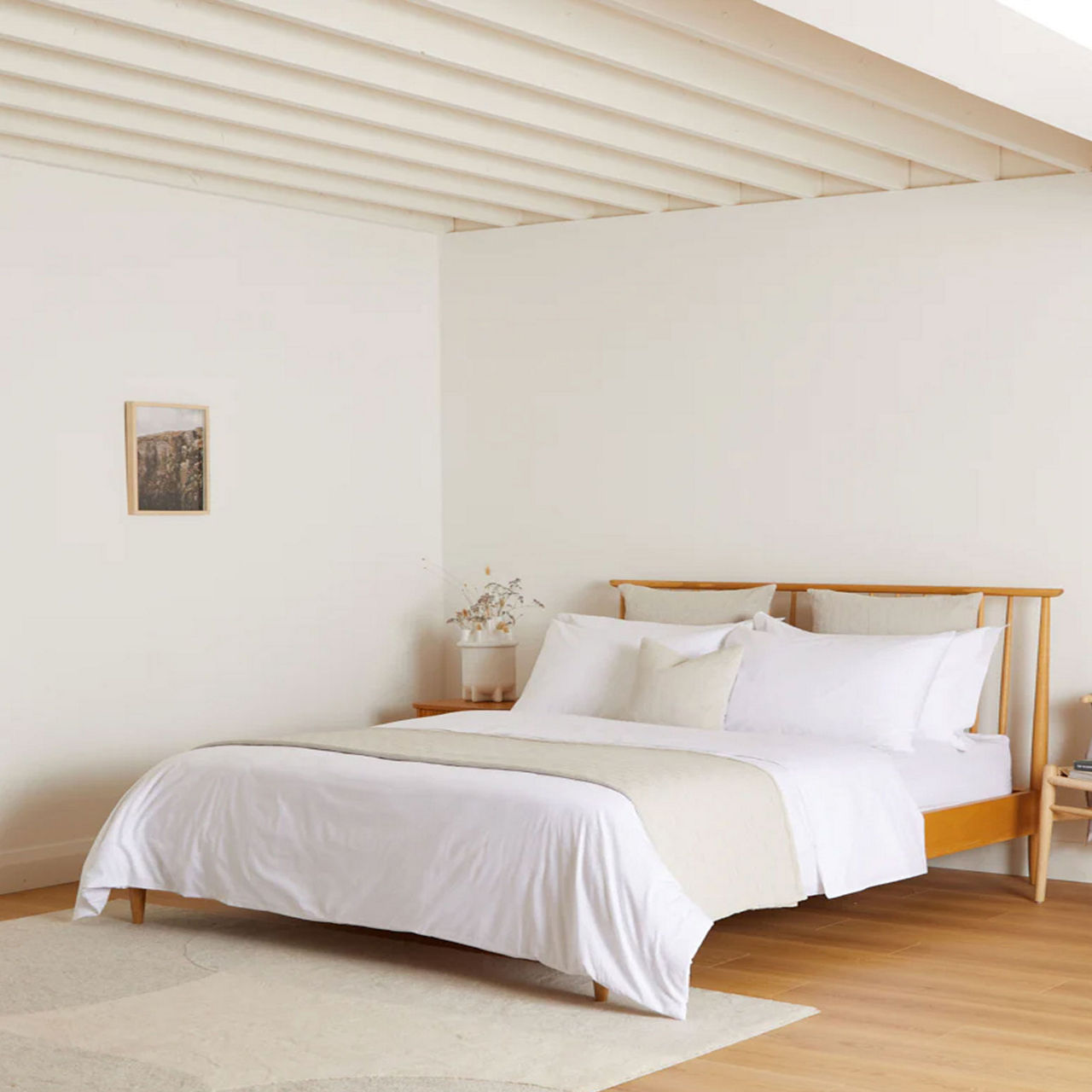 200 Thread Count Classic White Cotton Duvet Cover