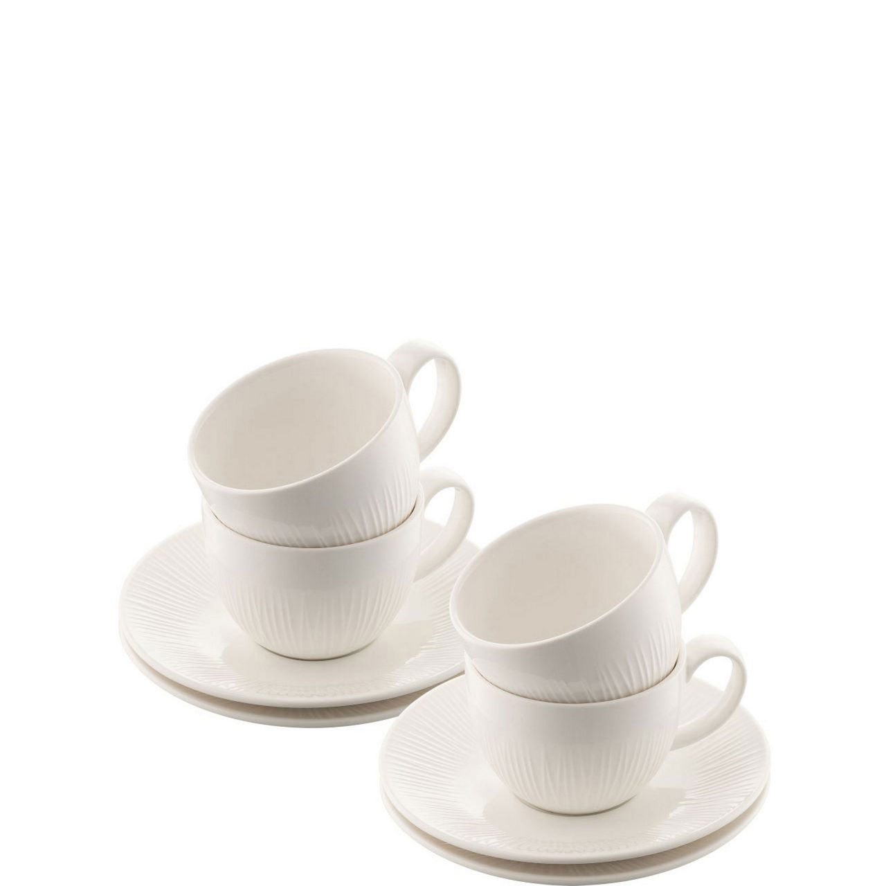 Erne Teacup & Saucers Set of Four
