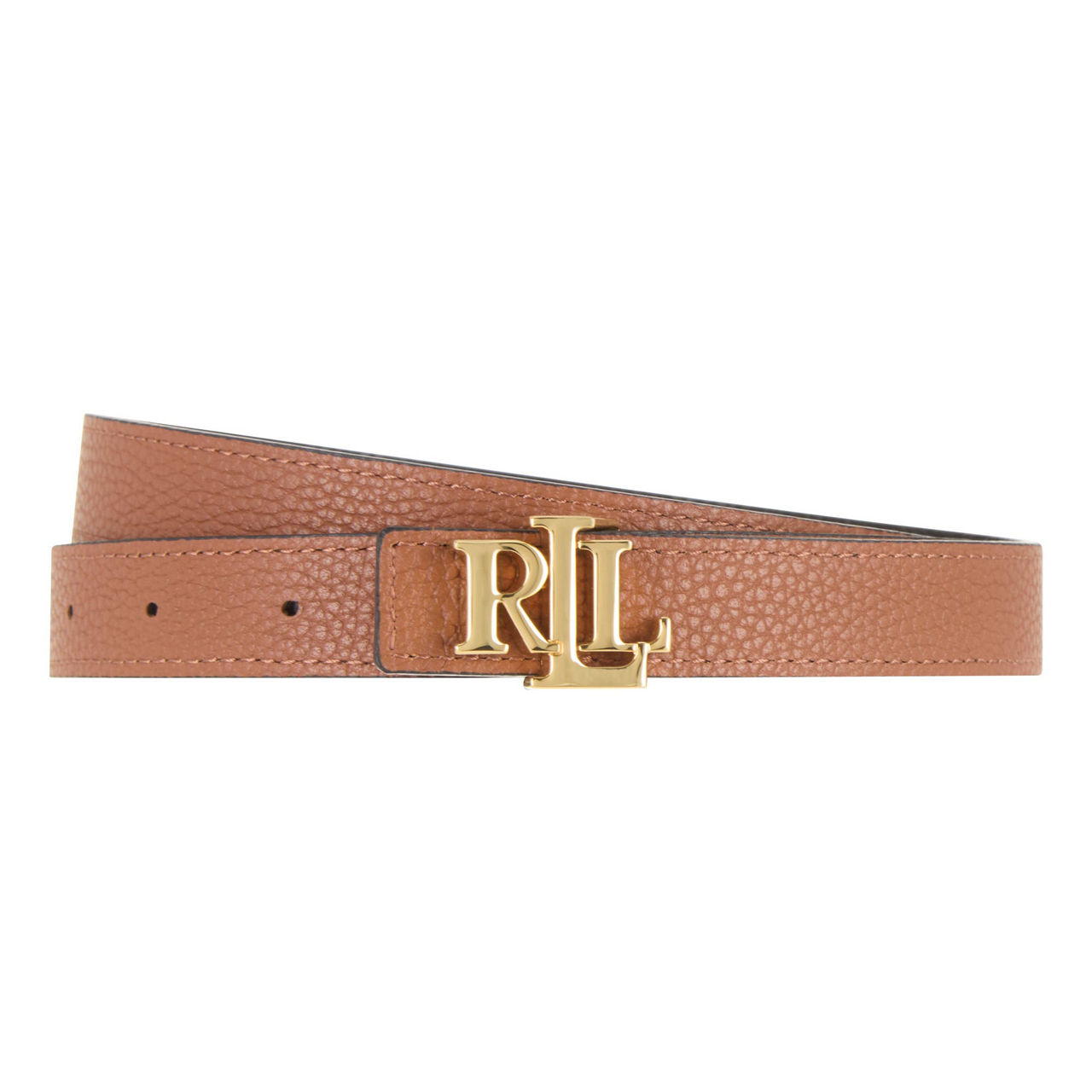 Reversible Monogram Slim Pebbled Leather Belt Reversible Monogram Slim Pebbled Leather Belt