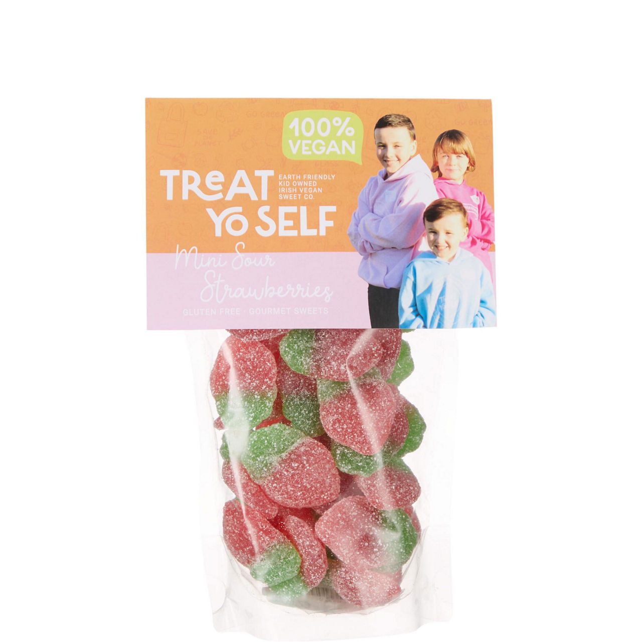 Gourmet Gifting Pouch – Mini Sour Strawberries 200g