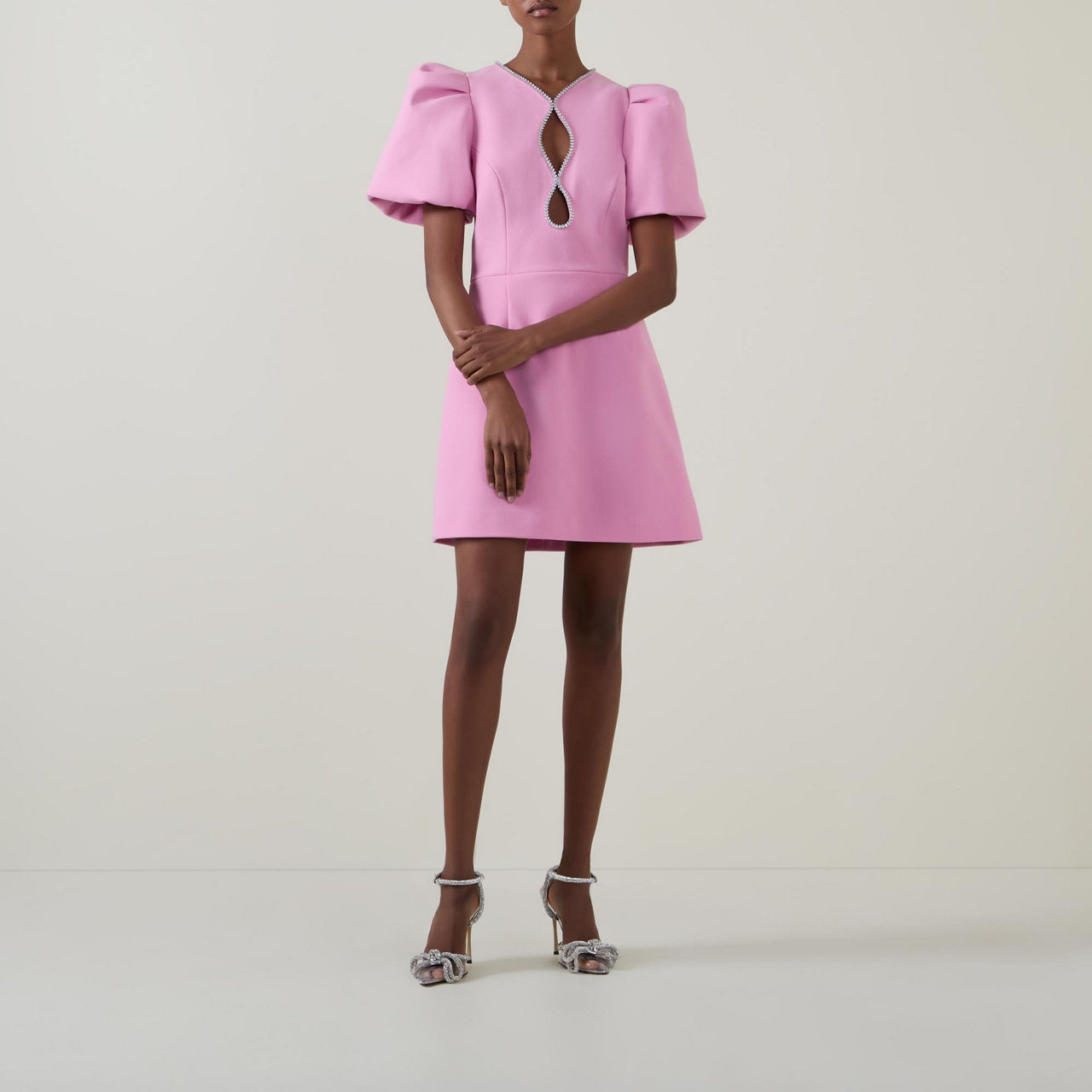 rebecca vallance karina puff sleeve mini dress REBECCA VALLANCE Karina Mini  Vaulted