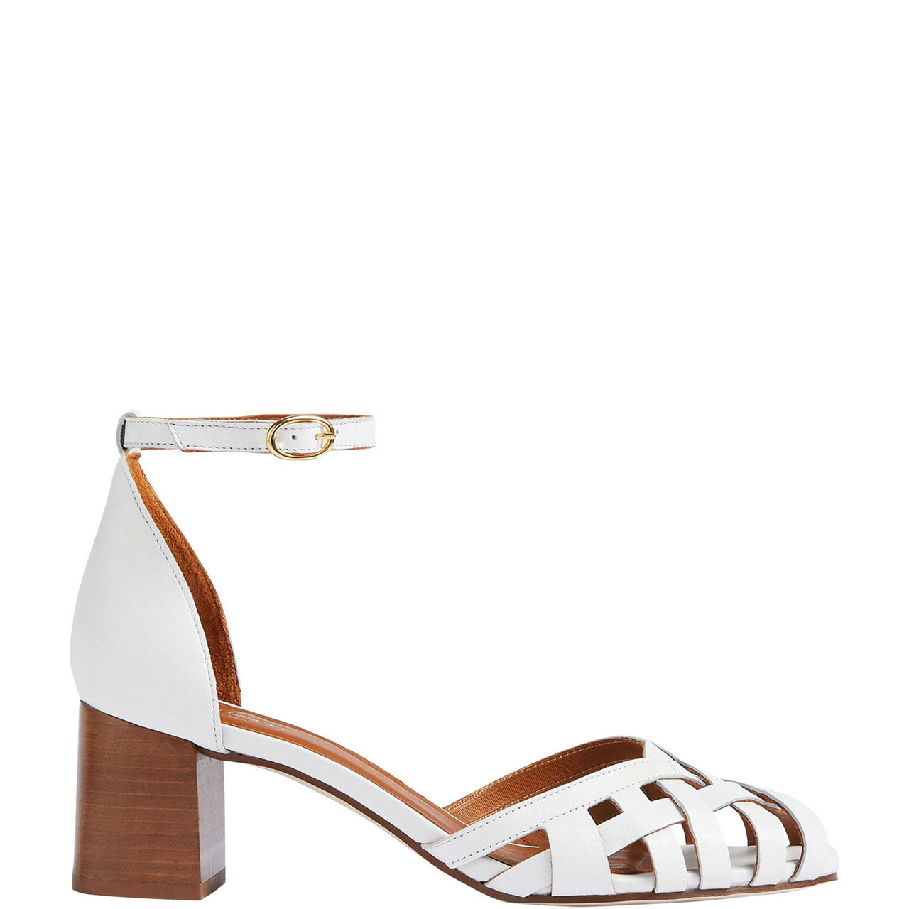 Noemia Leather Criss-Cross Sandals