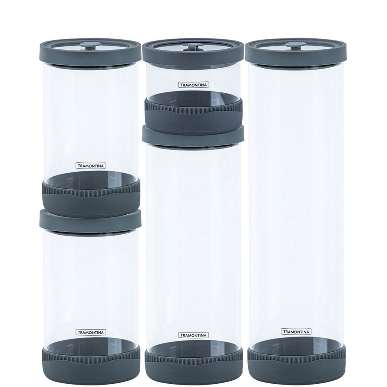 Five-Piece Glass Container Set with Vacuum lids