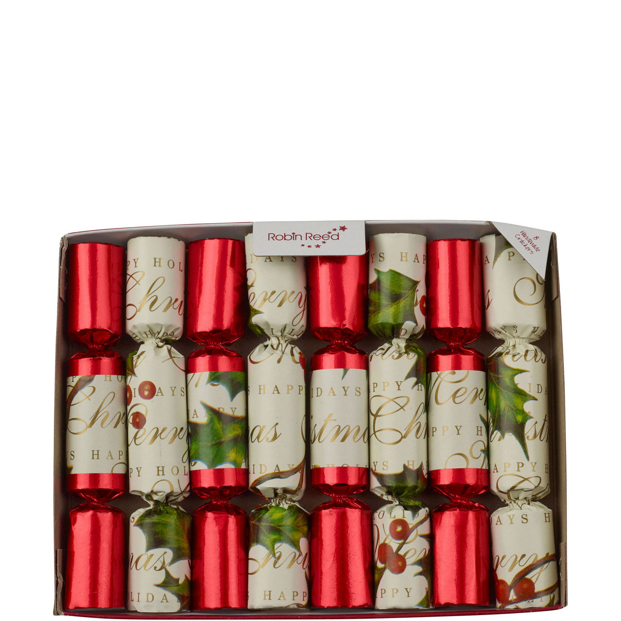 Bows & Berries Christmas Cracker 8-Pack