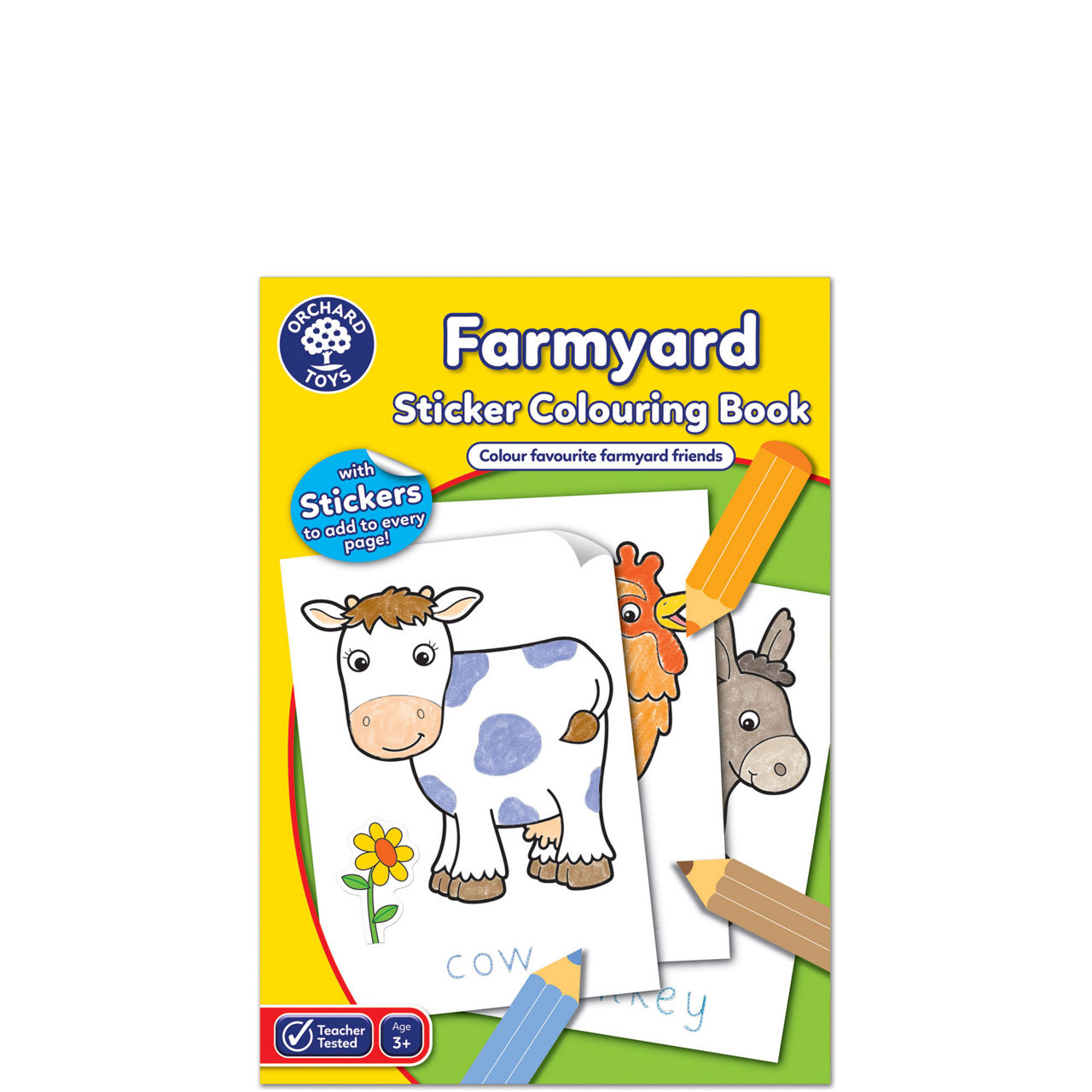 Farmyard Sticker Colouring Book