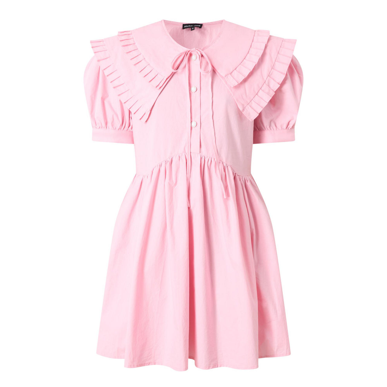 SISTER JANE Flutter Pleat Mini Dress