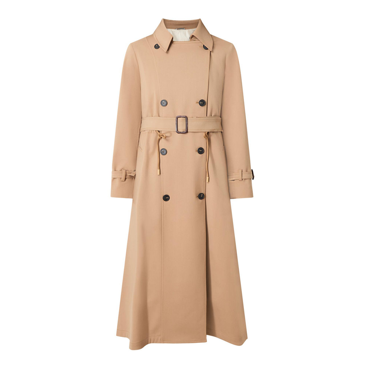 WEEKEND MAX MARA Fatuo Double-Breasted Trench Coat Camel