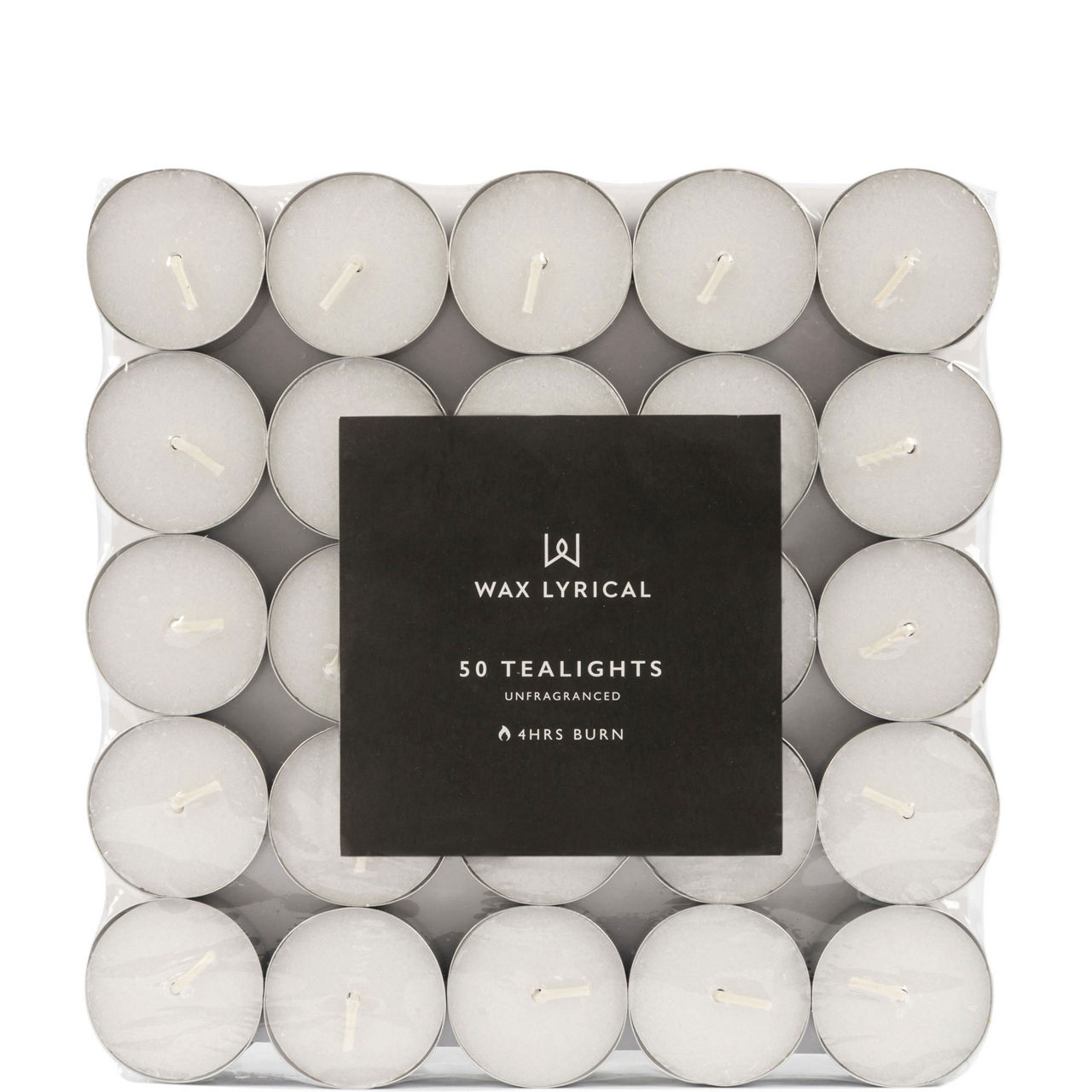 Unscented White Tealights Pack of 50
