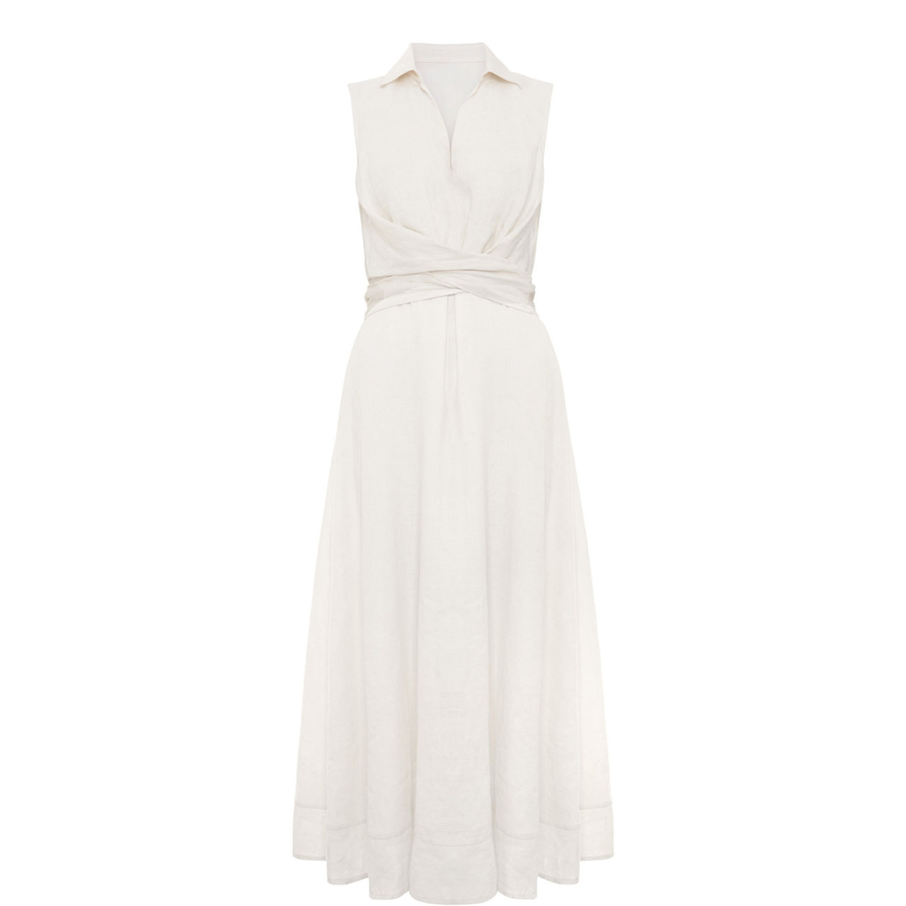 Becky Tie-Front Flared Dress