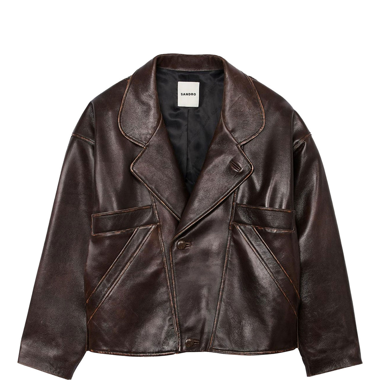 Oversized Leather Jacket