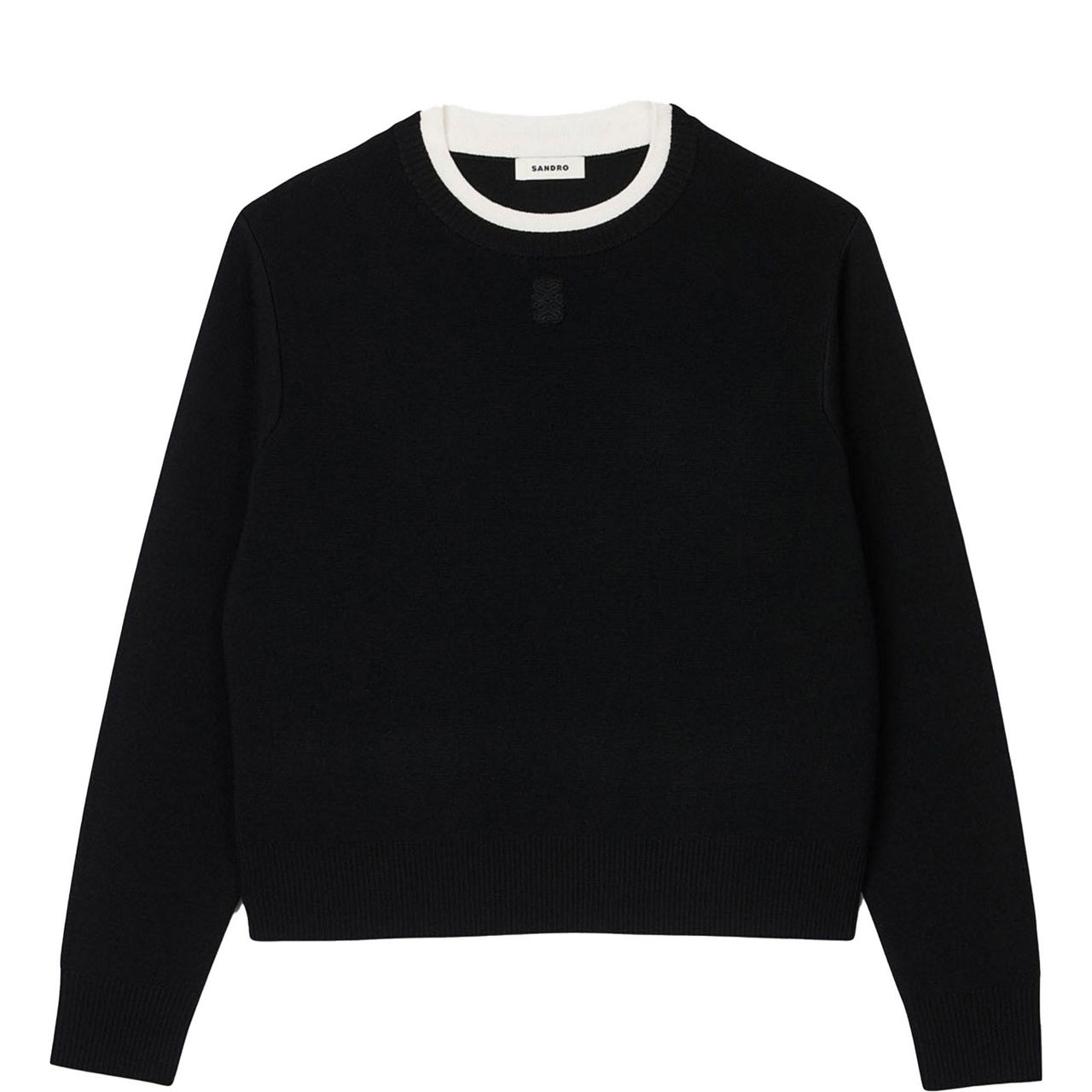 Contrast-Trim Sweater