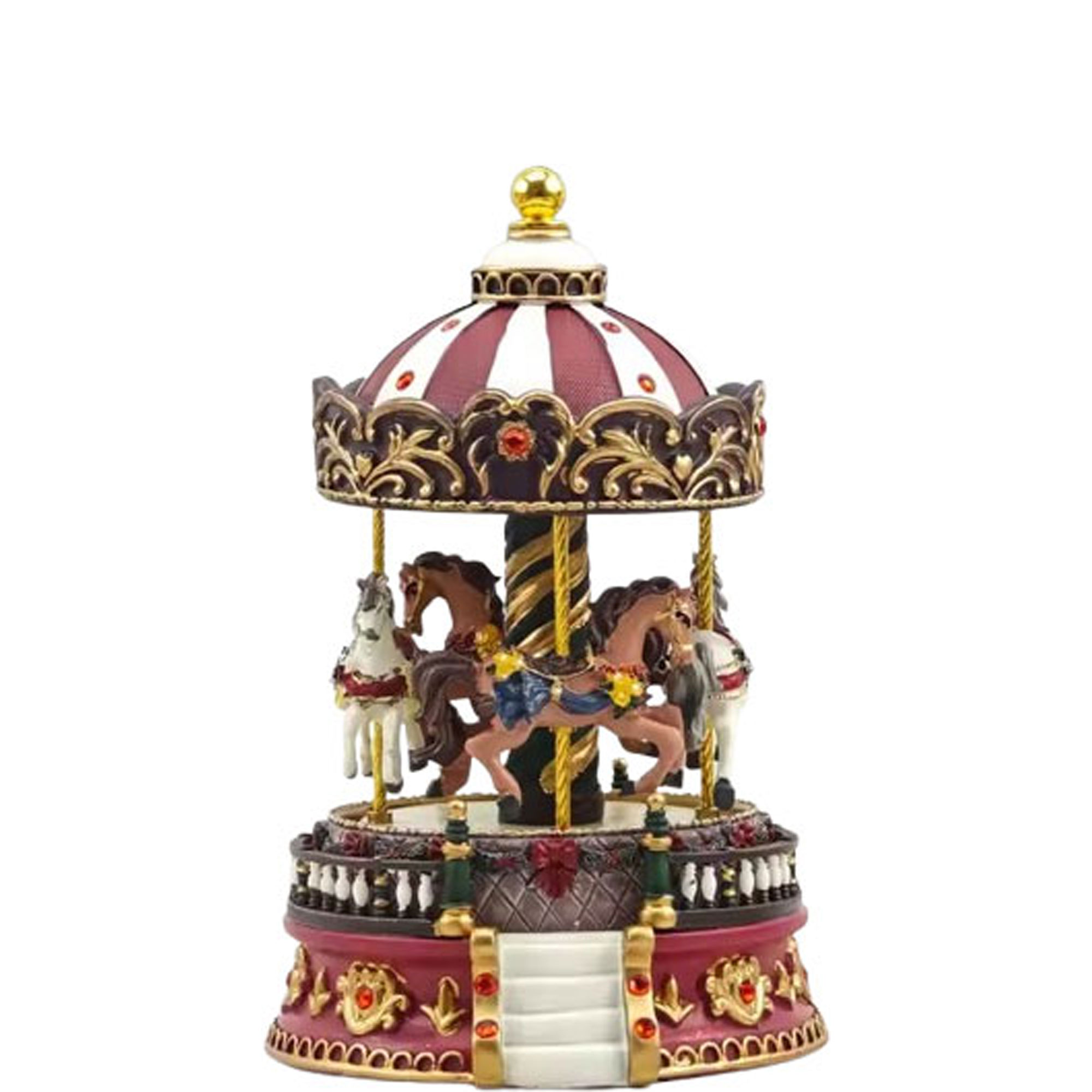 Musical Horse Carousel Christmas Ornament