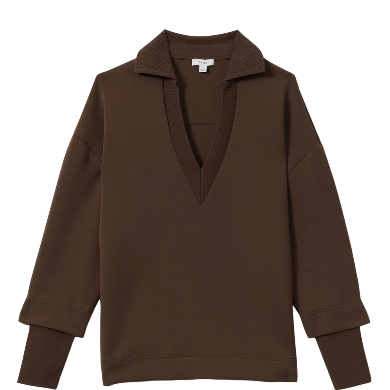 Bernie Open-Collar Sweatshirt