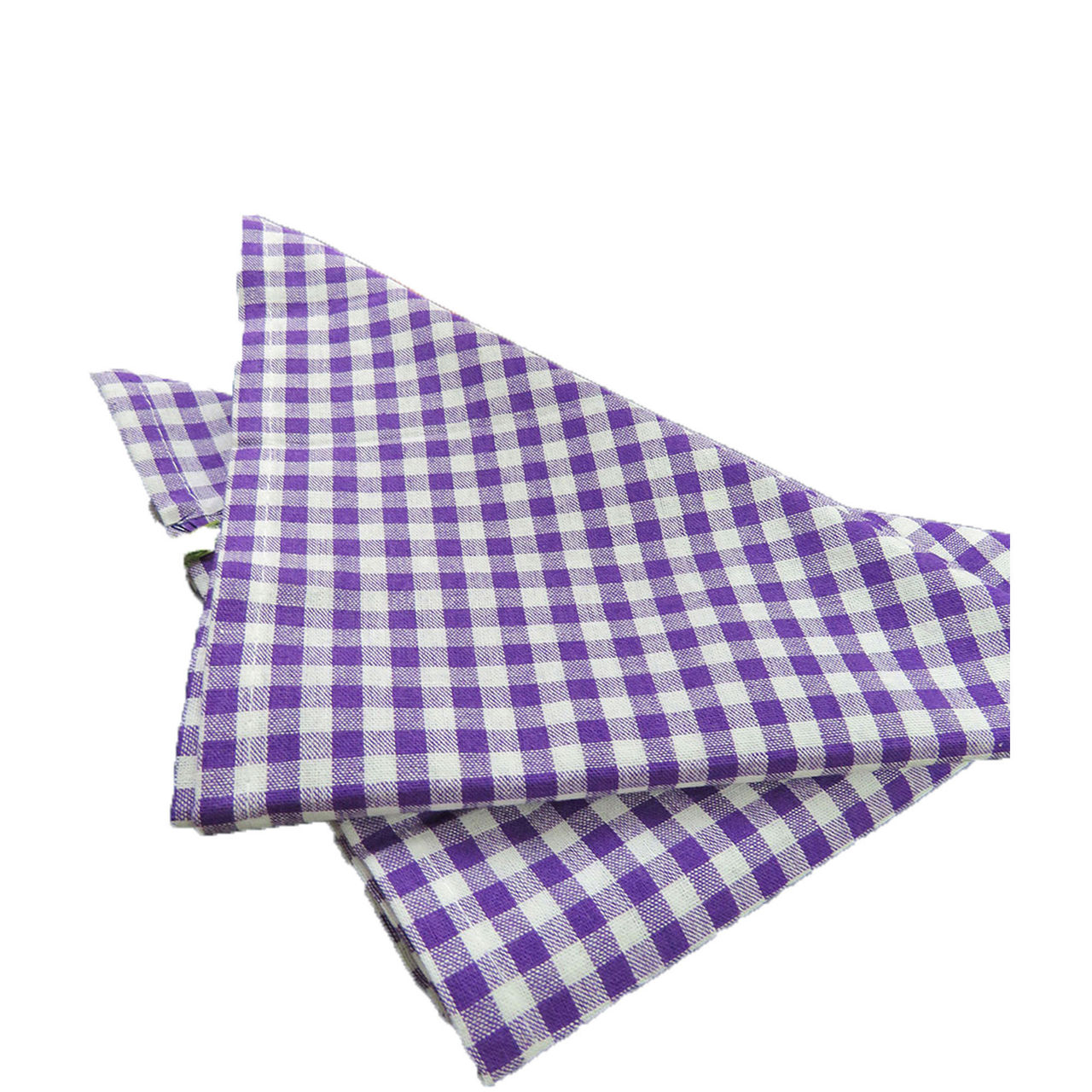 Four-Piece Gingham Cotton Napkin Set