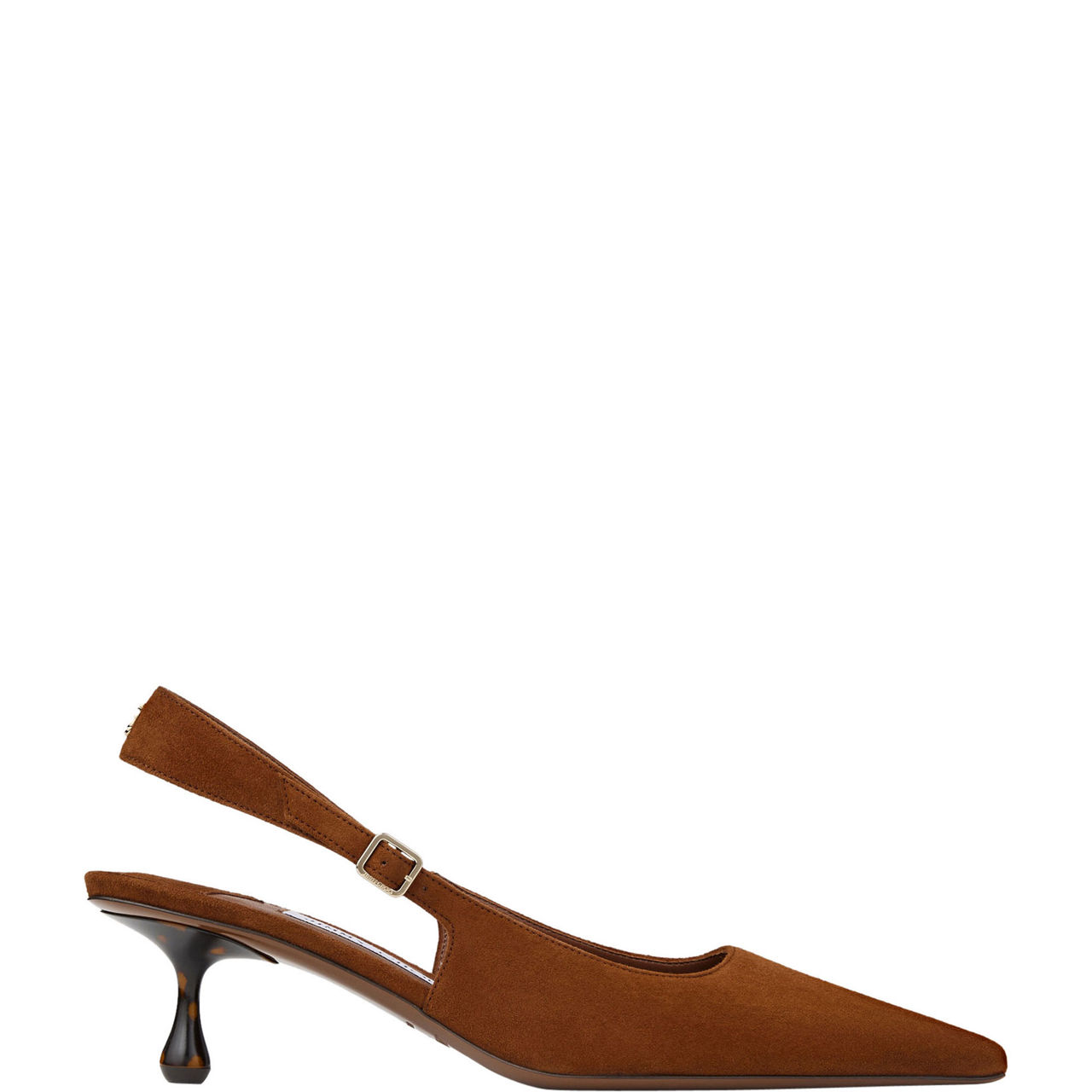 Amel 50 Suede Slingback Kitten Heels