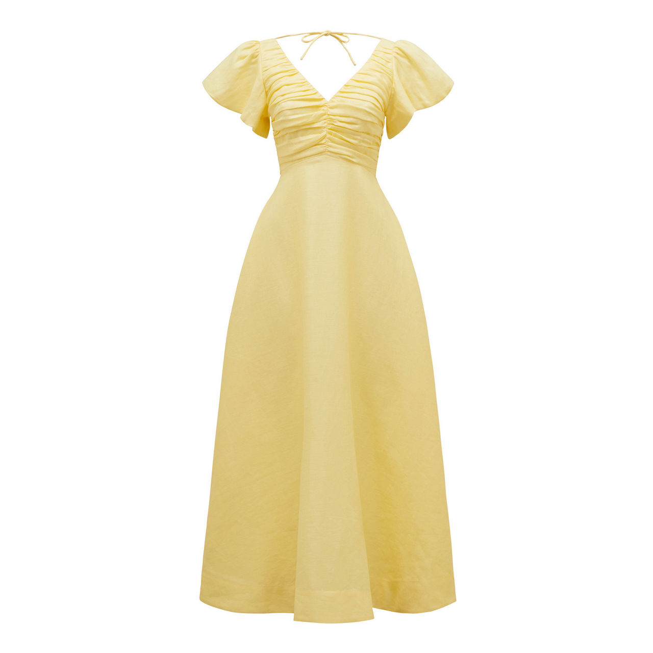 slim fit dress slacks Forever new – Marigold Panel Midi Dress – campaign-outlet – Yellow / Floral main image 0