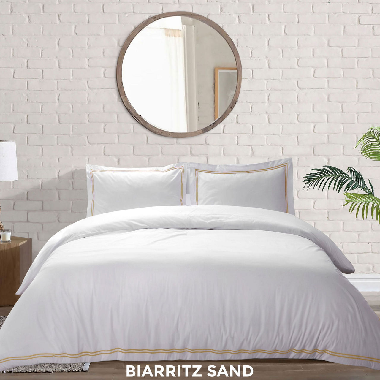 Biarritz Duvet Set Sand Biarritz Duvet Set Sand