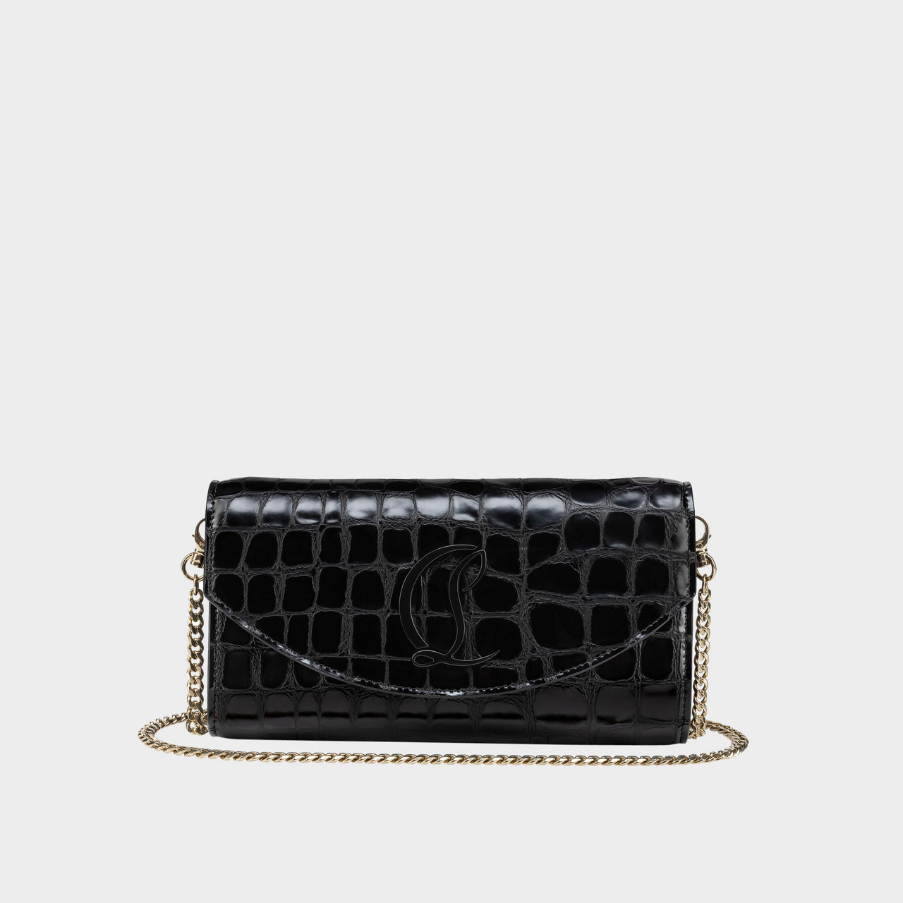 Loubi54 Croc Chain Wallet