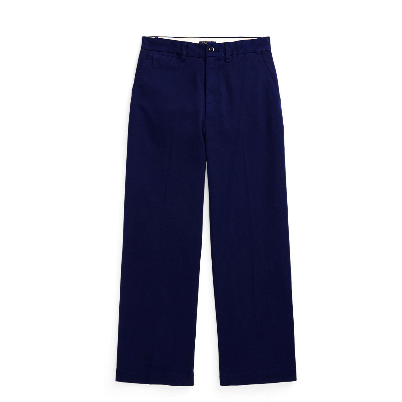Chino Cropped Wide Leg Trousers