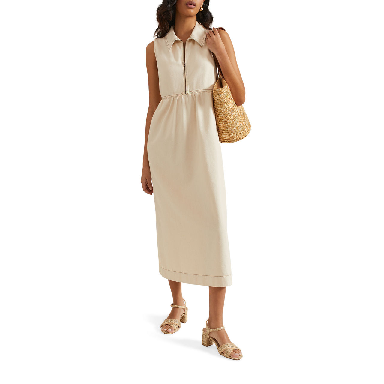 Blakely Zip-Up Denim Dress Blakely Zip-Up Denim Dress