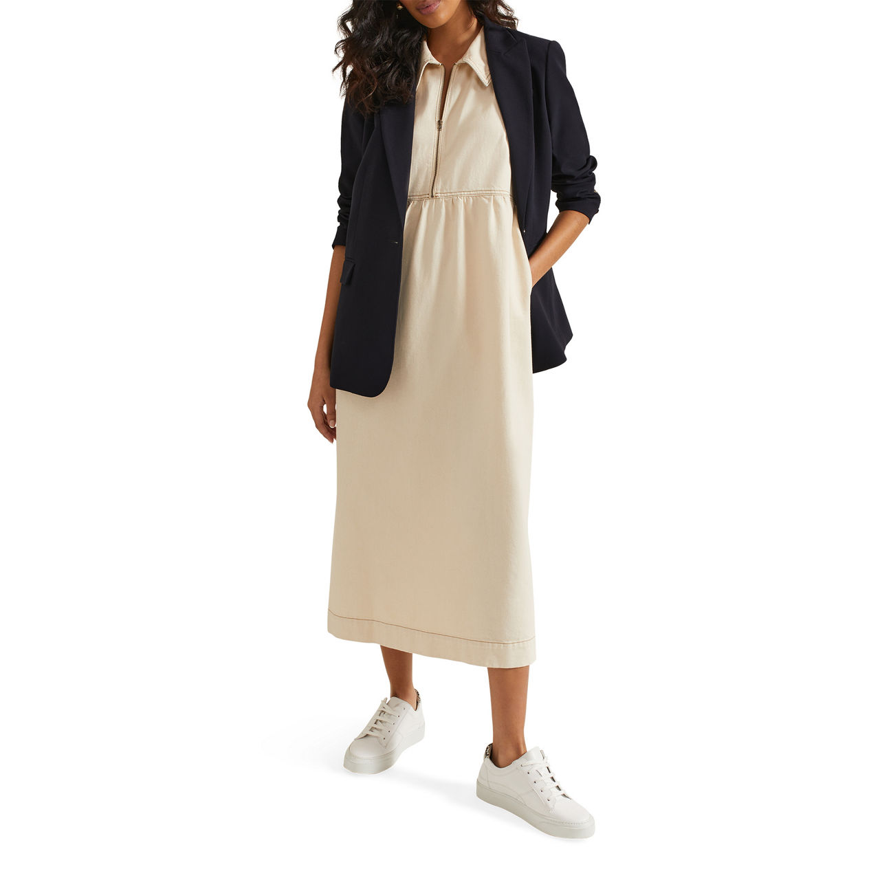 Blakely Zip-Up Denim Dress Blakely Zip-Up Denim Dress