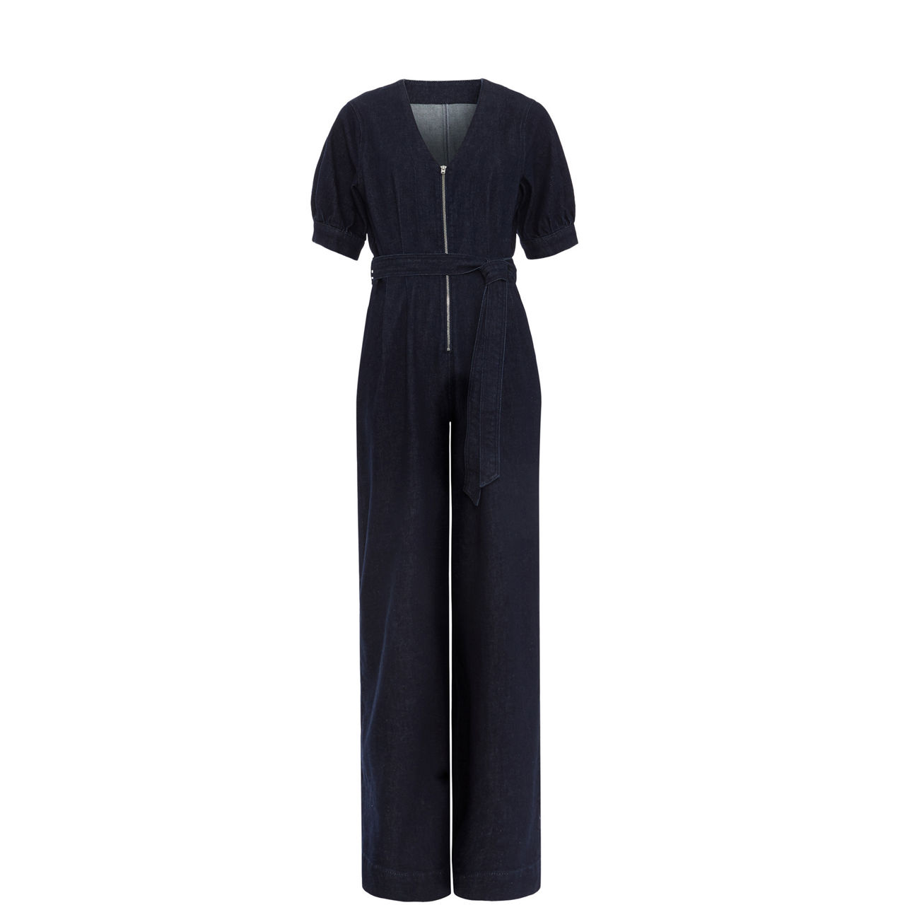 Florisa Wide-Leg Denim Jumpsuit