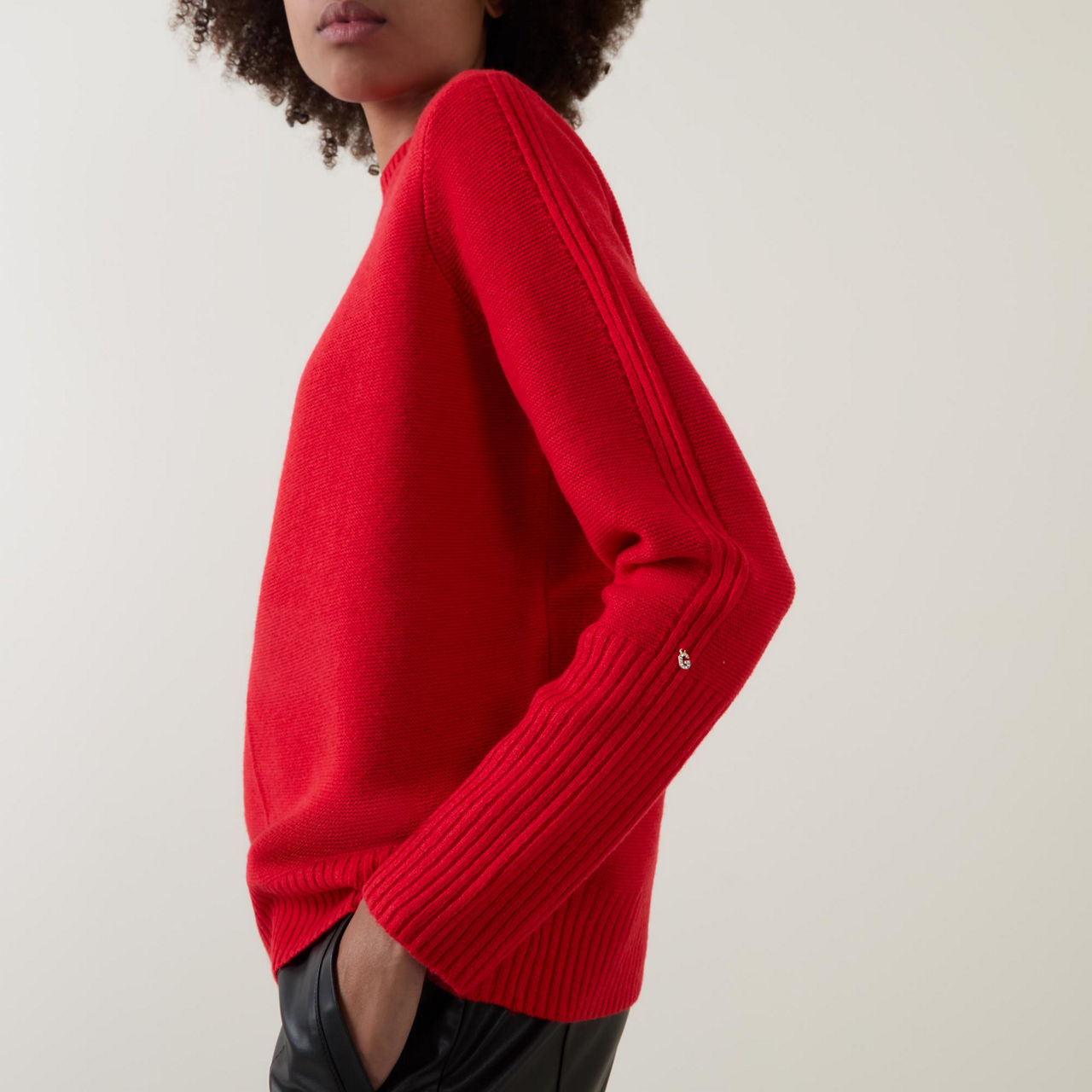 Ribbed Knitted Sweater